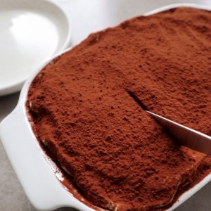 The inside of tiramisu featured image.