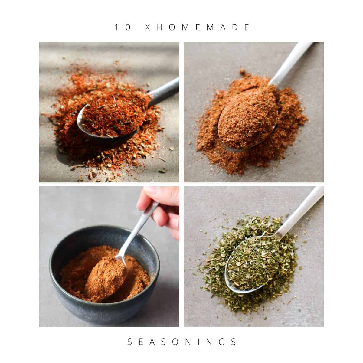 Featured image for easy homemade seasonings.