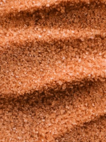 A close up of homemade cinnamon sugar.