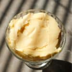 Homemade butter made from scratch.