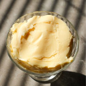Homemade butter made from scratch.