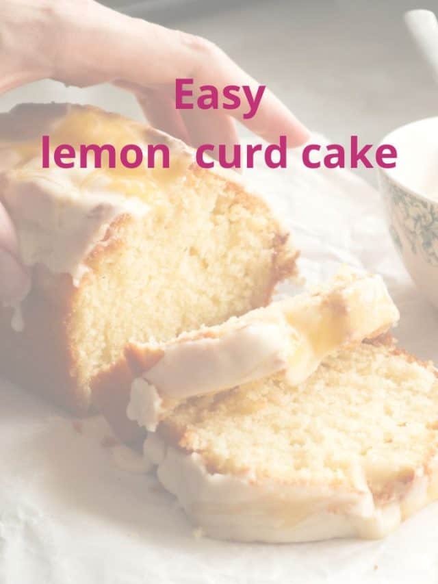 Easy lemon curd cake