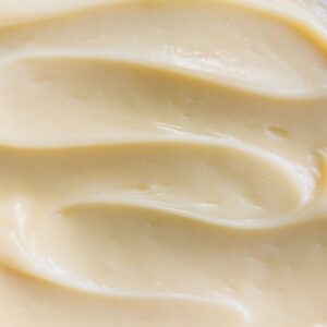 Ganache made with white chocolate.