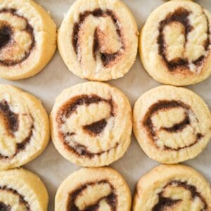 Cinnamon roll cookies.