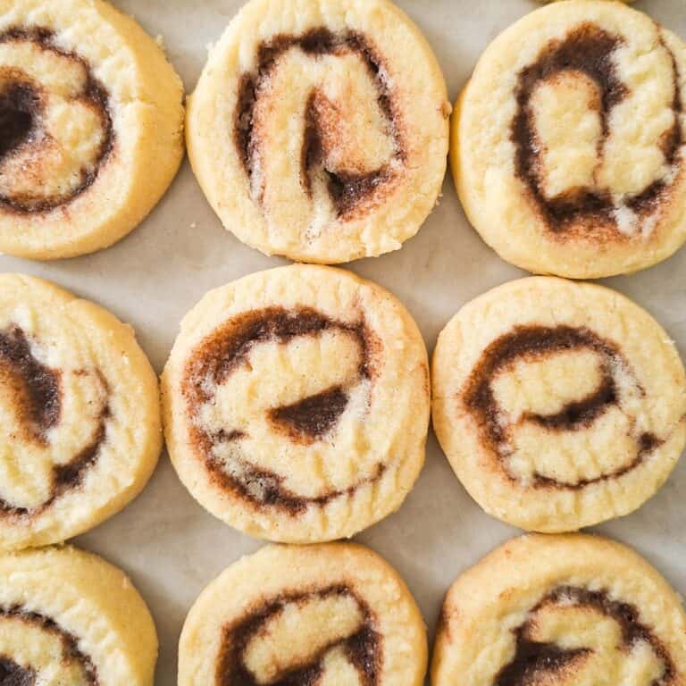 Cinnamon roll cookies.
